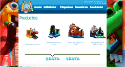 Desktop Screenshot of juanitosinflables.com